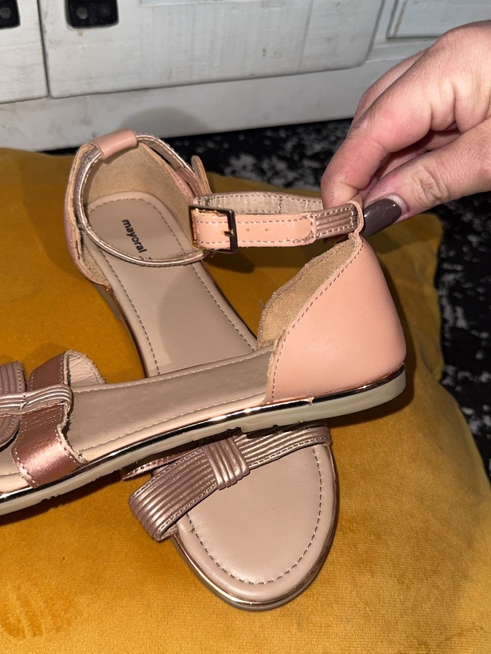 Madden Girl Blush Pink Ankle-Strap Sandals